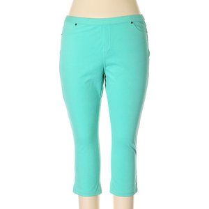UC Vera Wang Teal Pants Stretchy Pull On Medium